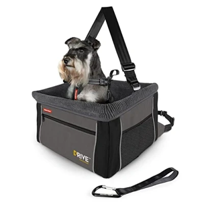 Image of EZYDOG Drive Dog Car Seat Universal Fit, Multiple Storage Compartments, 15KG Max Weight, Adjustable Height, Heavy Duty, Easy Installation