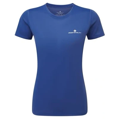 Image of Ronhill Running, Wmn&#039;s Core S/S Tee, Tidal/Bright White, 8