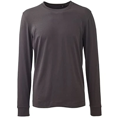 Image of Mens Long Sleeve Anthem T Shirt Male Charcoal XL