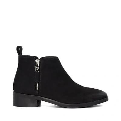 Image of Dune Ladies Progress Casual Ankle Boots Size UK 3 Flat Heel Black
