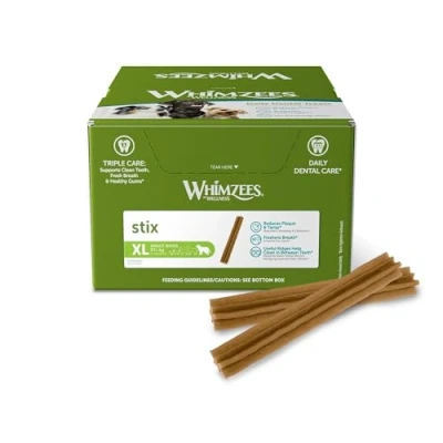Image of Whimzees Natural Dental Dog Treats Stix x Large, 1 30
