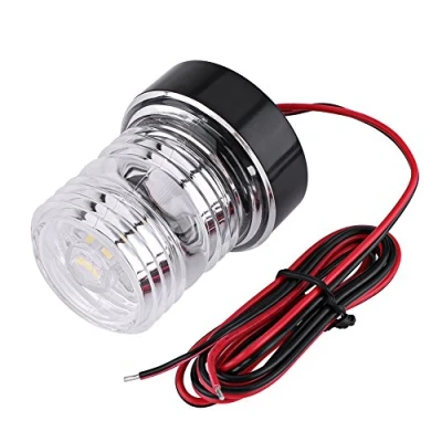 Image of Marine Boat Anchor Light Yacht Navigation LED Light, All Round 36012V White Waterproof Signal Lamp Arch Lights Cockpit Portable