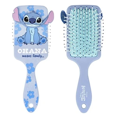Image of Disney Stitch Hair Brush Girls Adults Teens Stich Detangler Hairbrush Paddle Gifts