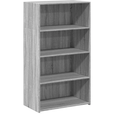 Image of vidaXL Highboard Grey Sonoma 70x41x124 cm Engineered Wood