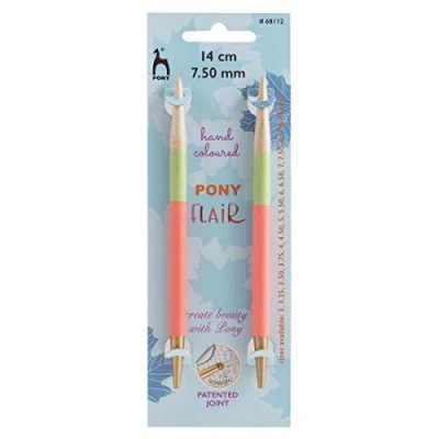 Image of Pony Flair Hand Colored Interchangeable Circular Knitting Needles 14CM (7.50MM)