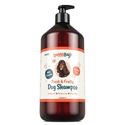 Image of 1Litre Fruity Shampoo for Dogs from Doggy Bag Deodorising and Conditioning Easy Rinse Mild Dog with Pro Vitamin B5