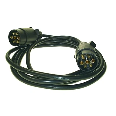 Image of Maypole Pin 3 m 2x7 Plugs and 7 Core Connecting Lead, for Trailer Lighting