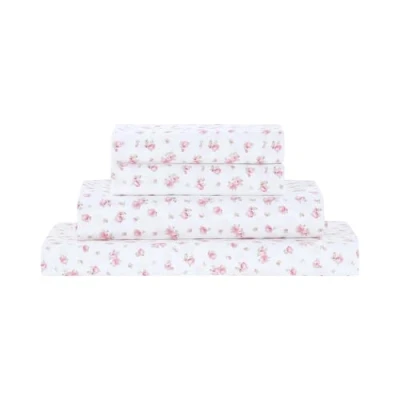 Image of Modern Threads Soft Microfiber Printed Sheets Luxurious Bed Includes Flat Sheet, Fitted Sheet with Deep Pockets, &amp; Pillowcases Ivory King