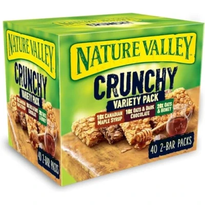 Image of Nature Valley Crunchy Granola Bars Variety, Pack of 40