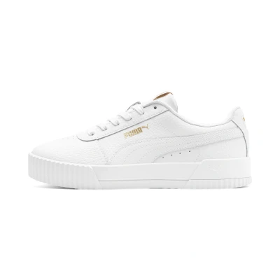 Image of Puma Women&#039;s Carina Lux L Trainers, White White, 4 UK