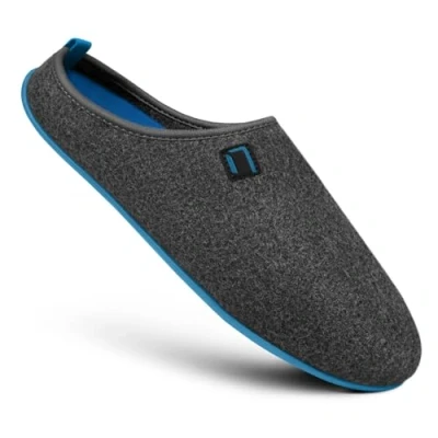 Image of NANGA Unisex Wool Slippers, Blue, 9 UK