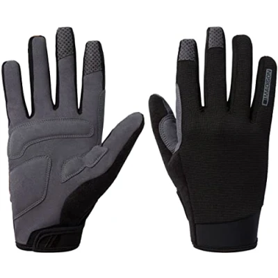 Image of Madison FreeWheel Trail Mens Cycling Gloves Black, XL/Mountain Road Bike Full Finger Mitten Children Child Cycle Padded Hand Wear Pad Mitt MTB Bicycle Enduro Clothes