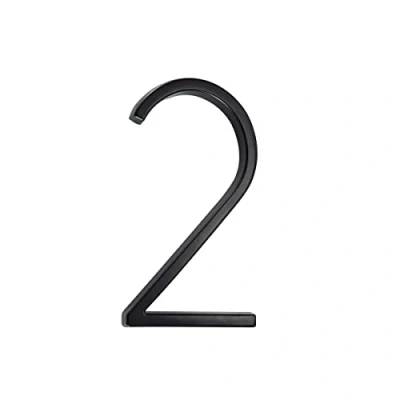 Image of Floating house numbers height 6in(15.5cm) black door sign large numbers,house signs (2)