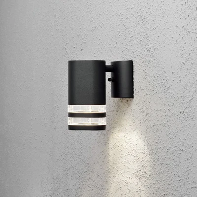 Image of Konstsmide Modena outdoor wall light, 1 bulb, 2 slits black