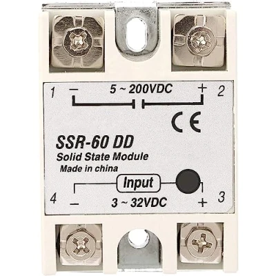 Image of DC Solid State Relay SSR 60DD 60A 3 32VDC to 5 200VDC Anti Vibration