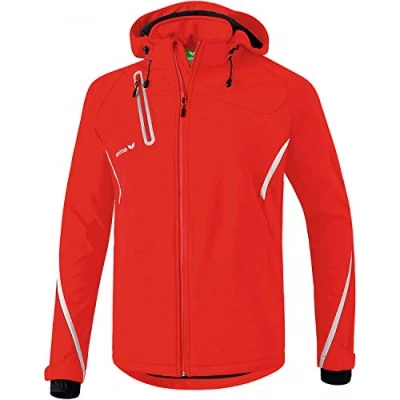 Image of Erima Men&#039;s Outdoor Basics Softshell Jacket Function, red/White, 2X Large