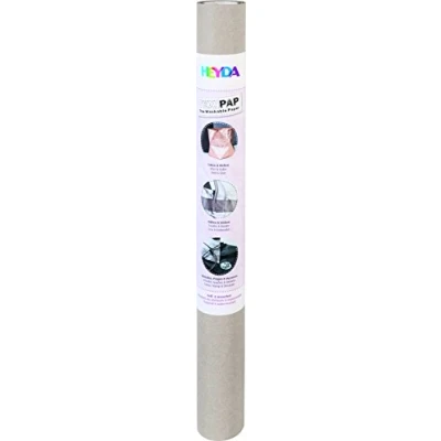 Image of HEYDA Texipap Wash Paper Paper, Cellulose Latex Grey, 50 x 110 0.5 cm 1 Units