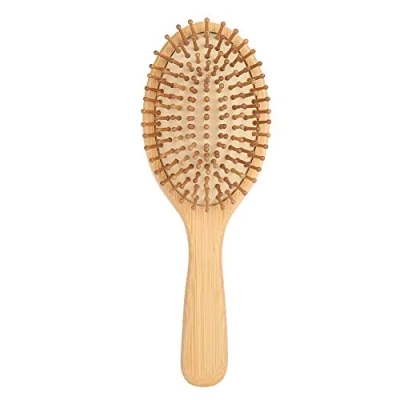 Image of Wooden Hair Brush, Paddle Hairbrush 100% Natural Handmade Massage Comb Anti static Portable Scalp