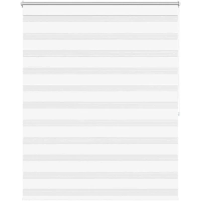 Image of vidaXL Zebra Blind 140 x 175 cm White