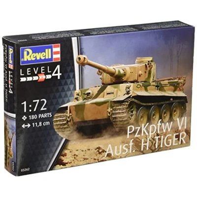 Image of Revell 03262 PzKpfw VI Ausf. H Tiger 1:72 Scale Unbuilt/Unpainted Plastic Model Kit