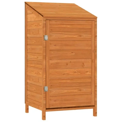 Image of vidaXL Garden Shed Brown 55x52x112 cm Solid Wood Fir