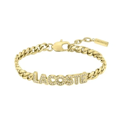 Image of Lacoste Women&#039;s SCRIPT Collection Chain Bracelet Embellished with crystals 2040063