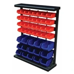 Image of Bin Rack c/w; 47 Polypropylene Bins