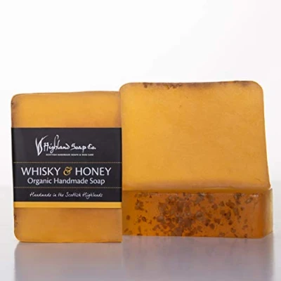 Image of The Highland Soap Company Whisky &amp; Honey Organic 150g
