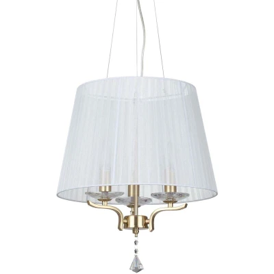 Image of Pegaso 3 Light Multi Arm Ceiling Pendant Satin Brass