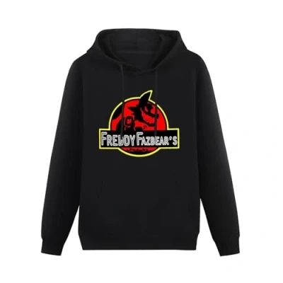 Image of AuduE Mens Five Freddy Nights At Black Hoodie Sweatshirt Size S