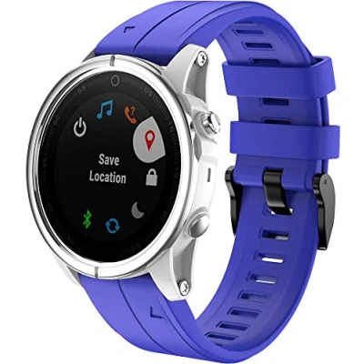 Image of Shieranlee Fenix 7S Strap,Silicone Sport Band 20mm Easy Fit for Garmin 7S/Fenix 5S Plus/Fenix 6S Pro/Fenix Solar/Fenix Sapphire Solar