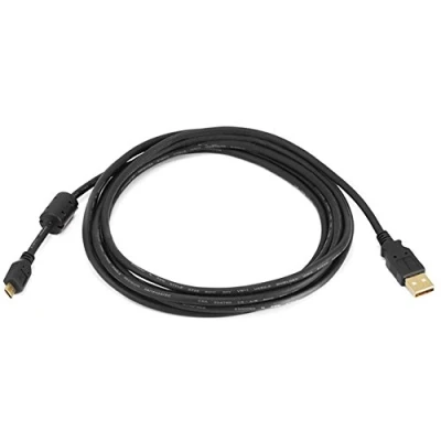 Image of AAA Products Active Pro Extra Long Gold plated USB Play and charge CABLE for Sony Playstation 4 / PS4 Controller Length = 3 metres 9.8 feet ONE