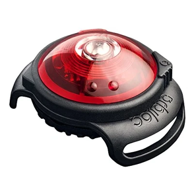 Image of Orbiloc Dog Safety Light Waterproof Collar LED Dual Night for Dogs High Visibility Running Durable Clip On Flashing Leads and Harnesses Walking Red