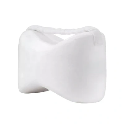 Image of ADEPTNA Comfort Therapy Knee Pillows Memory Foam Leg Pillow with Elastic Strap for Side Sleepers Sciatica Pain Relief Back Pregnancy Hip and Joint Washable Cover