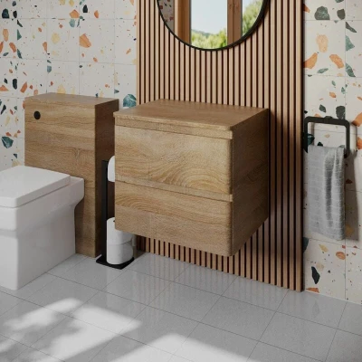 Image of Regis Forma Wood Wall Hung Countertop Vanity Unit without Basin 600mm