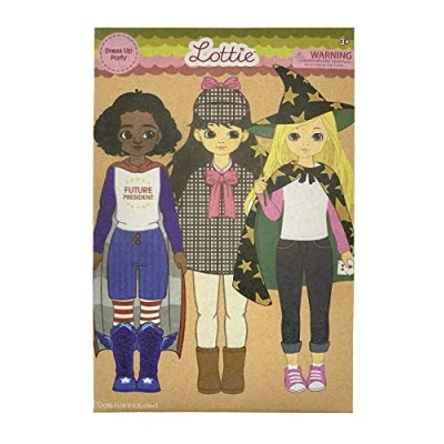 Image of Lottie Dress Up Party Multipack Toys for Girls and Boys Doll Accessories Gifts 3 4 5 6 7 8 Year Old Small 7.5 inch