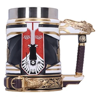 Image of Nemesis Now Destiny Gjallarstein Tankard 15.5cm, Resin, Officially Licensed Merchandise, Exclusive Beer Mug, Cast in Expertly Hand Painted, Removable Insert