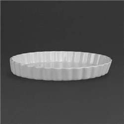 Image of Olympia Whiteware Flan Dishes 297mm (6 pack)
