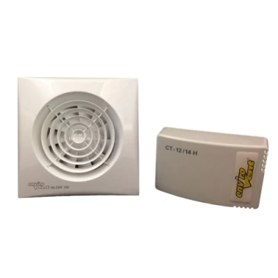 Image of Envirovent SIL100T12V Silent SELV Low Voltage Extractor Fan with Timer (Suitable for shower/bathroom Zone 1 or 2 use) IP57