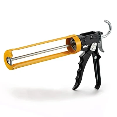 Image of SANJIAN Caulking Gun,12:1 Thrust Ratio,Smooth Rod Drip Free Caulk Gun,1/10 Gallon Cartridge, CG158