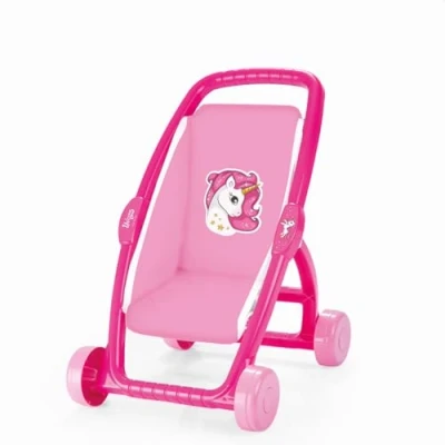 Image of Dolu Unicorn Pink Baby Doll Push Along Buggy Stroller, 2559