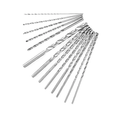 Image of 13pcs Extra Long Twist Drill Bits Straight Shank for Drilling Plastic Aluminum Wood