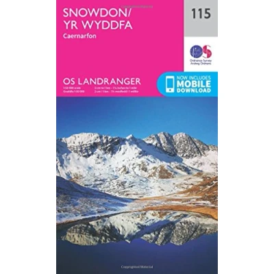 Image of OS Landranger 115 Snowdon &amp; Caernarfon Map
