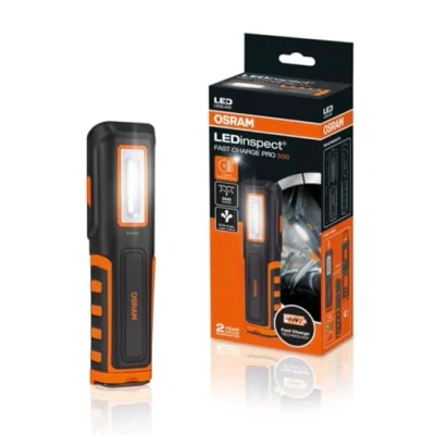 Image of OSRAM LEDinspect FAST CHARGE PRO500, LED inspection light, 5700K, rechargeable work magnetic, hook included