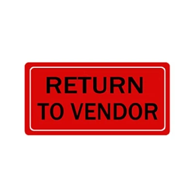 Image of Return to Vendor Labels Stickers,2 x 1 Inch Red Inventory Control Stickers for Shipping,Warehouse Organization (500 Pcs)