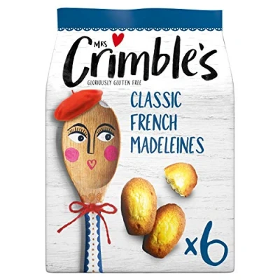Image of Mrs Crimble&#039;s Authentically French Classic Madeleines, 180 g (Pack of 6)