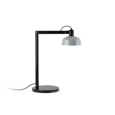 Image of Tatawin Desk Task Lamp Black, Gloss Grayish Blue 1x E27