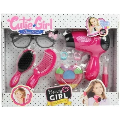 Image of PEBBLE HUG Beauty Hair Dryer Toy Set, Inspire Creative Role Playing, Enhance Fine Motor Skills, Featuring Realistic Styling Tools, Imaginative Play, Skill Development
