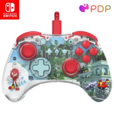 Image of PDP REALMz Wired LED Light up Pro Controller: Knuckles For Nintendo Switch &amp; OLED Model