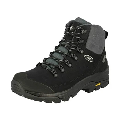 Image of Brütting Unisex Adults&#039; Mount Tanaga High Rise Hiking Shoes, Black (Black/Grey), 12 UK